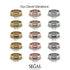 Geometrical Emerald Wedding Ring - David No. 6
